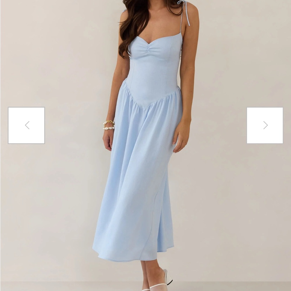 Park & Fifth Skye Blue Lacey Dress - Small